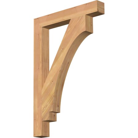 Ekena Millwork Imperial Block Smooth Bracket, Western Red Cedar, 3 1/2"W x 26"D x 38"H BKT04X26X38IMP05SWR